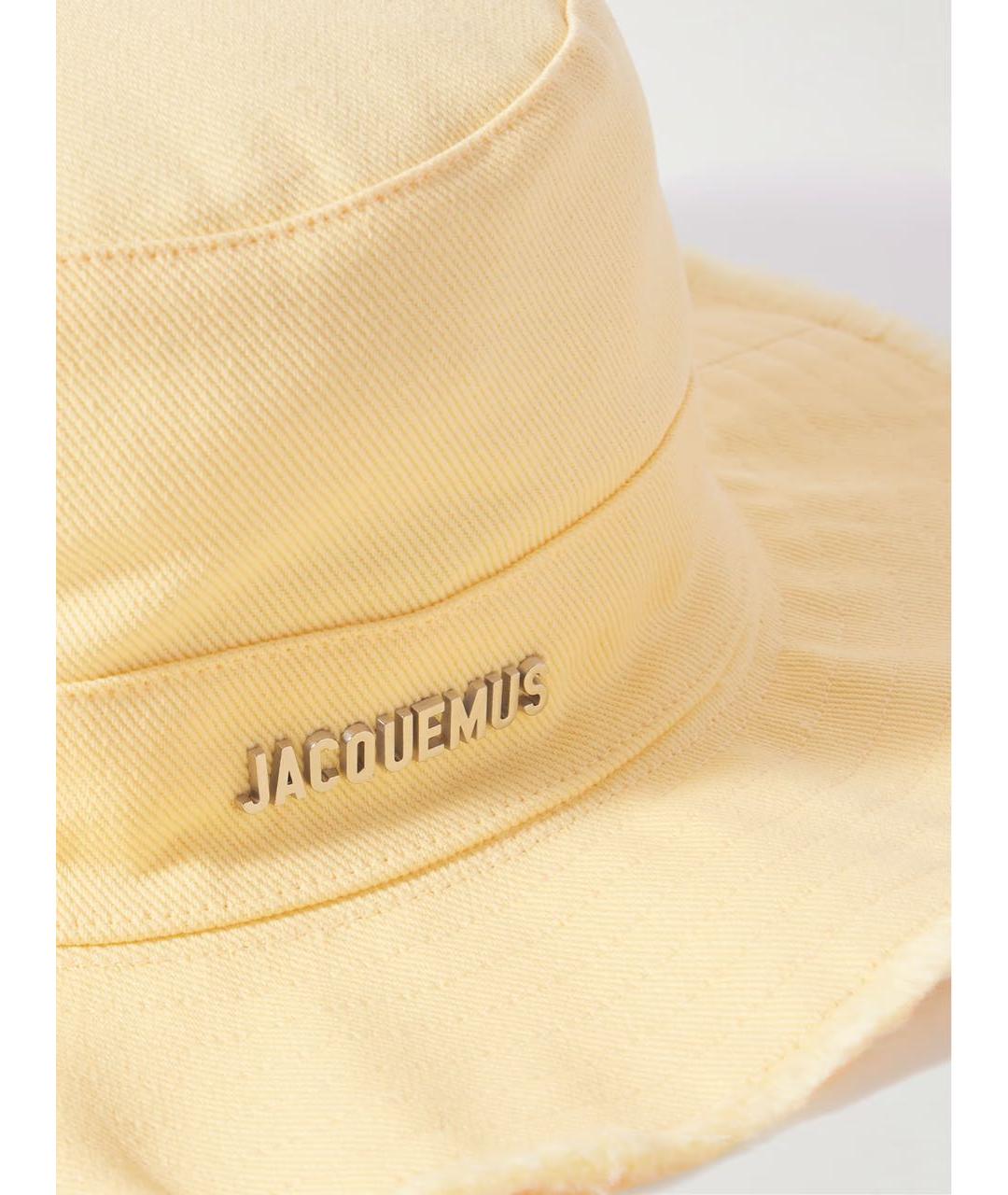 JACQUEMUS Желтая хлопковая панама, фото 4