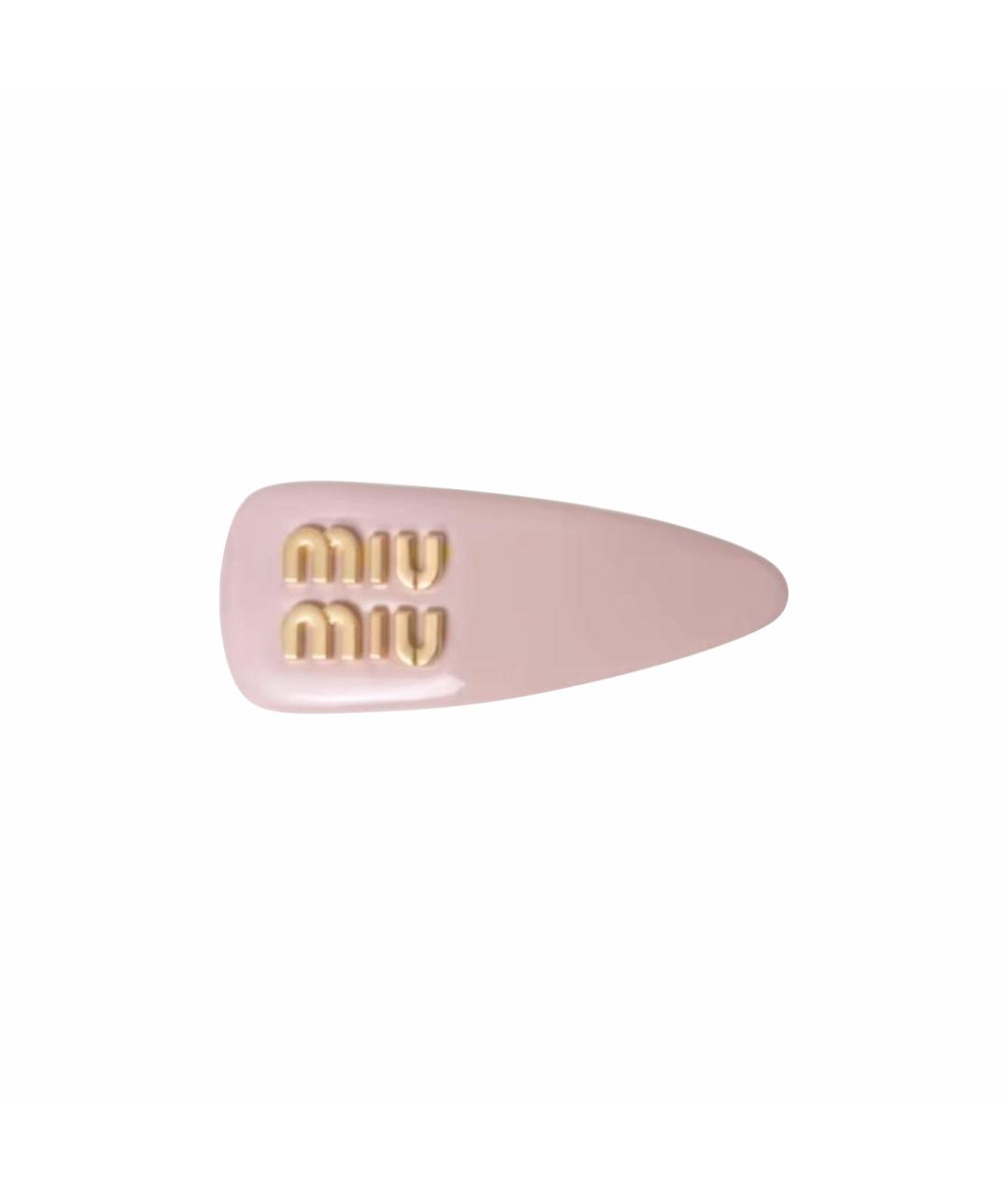 MIU MIU Розовая заколка, фото 1
