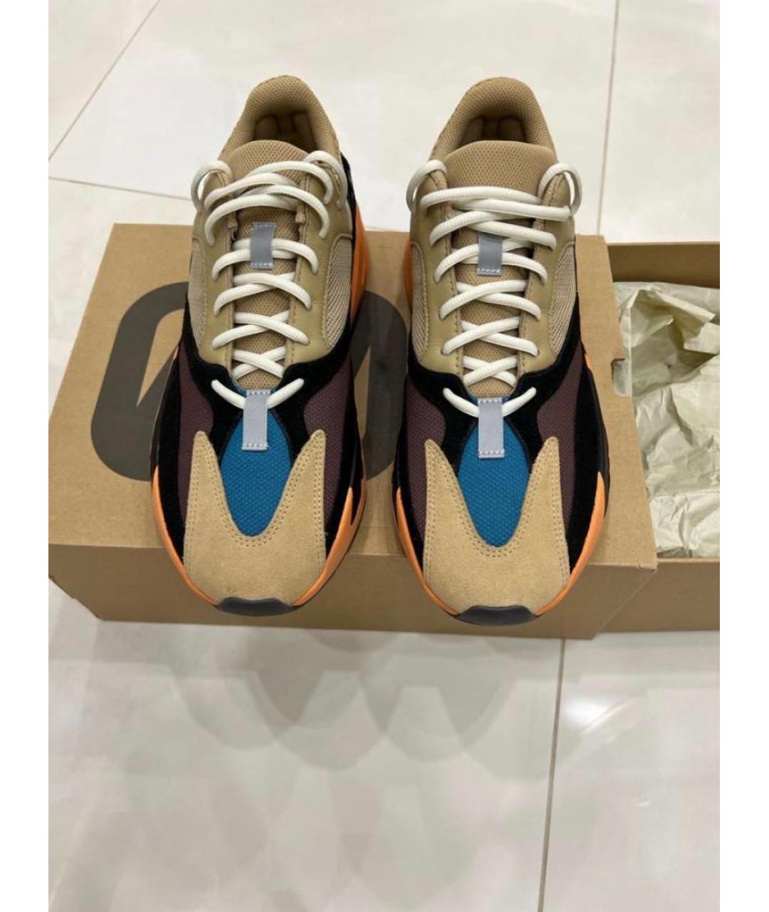 ADIDAS YEEZY Мульти кожаные низкие кроссовки / кеды, фото 2