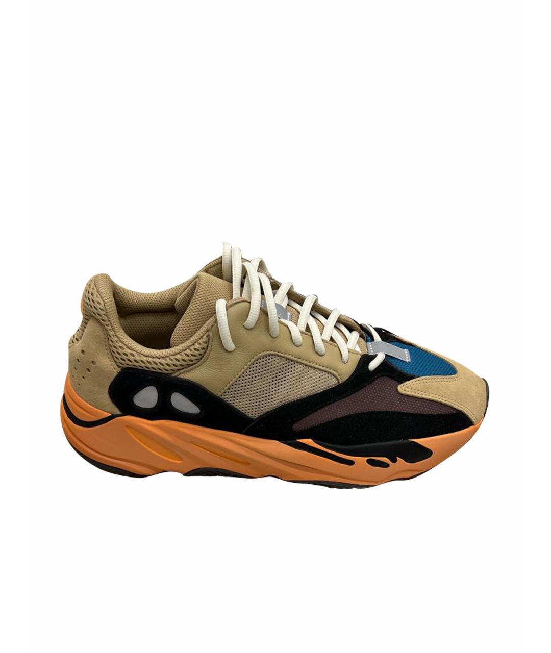 ADIDAS YEEZY Мульти кожаные низкие кроссовки / кеды, фото 1