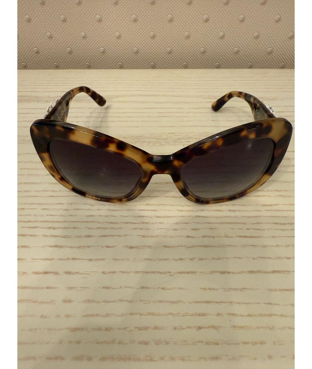 DOLCE&GABBANA Коричневые солнцезащитные очки, фото 8