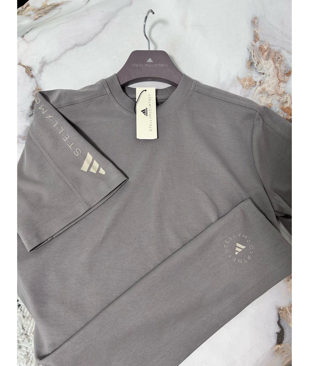 ADIDAS BY STELLA MCCARTNEY Антрацитовая футболка, фото 3