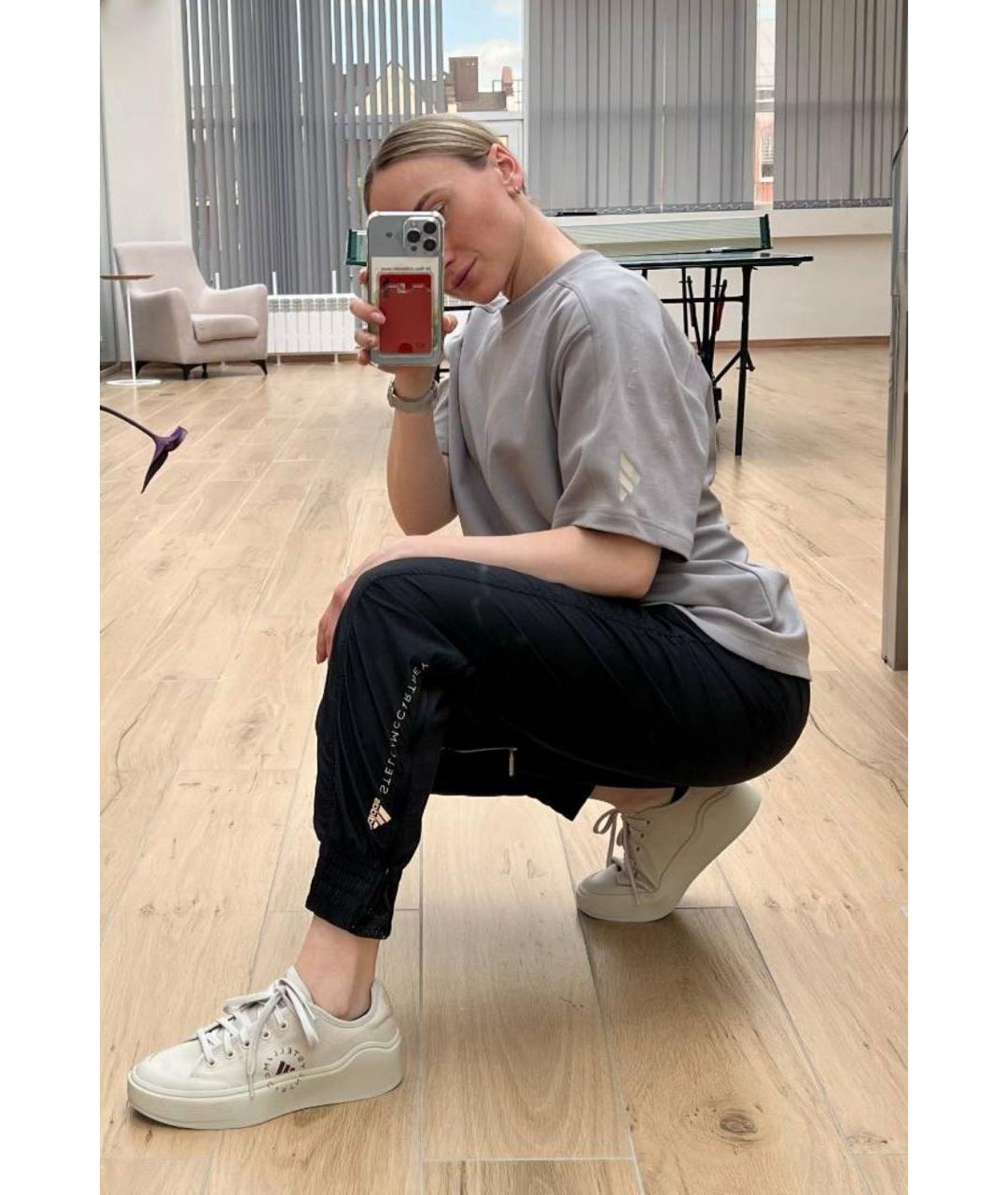 ADIDAS BY STELLA MCCARTNEY Антрацитовая футболка, фото 7