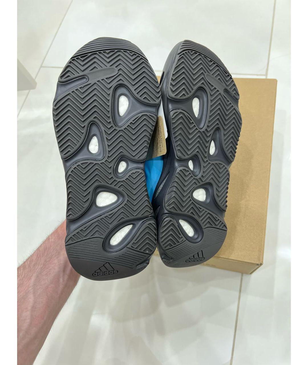 ADIDAS YEEZY Голубые неопреновые кроссовки, фото 6