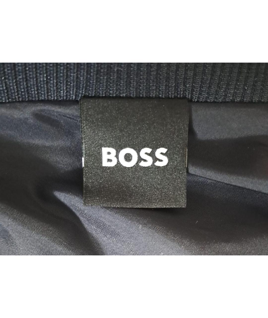 HUGO BOSS Темно-синяя вискозная куртка, фото 5