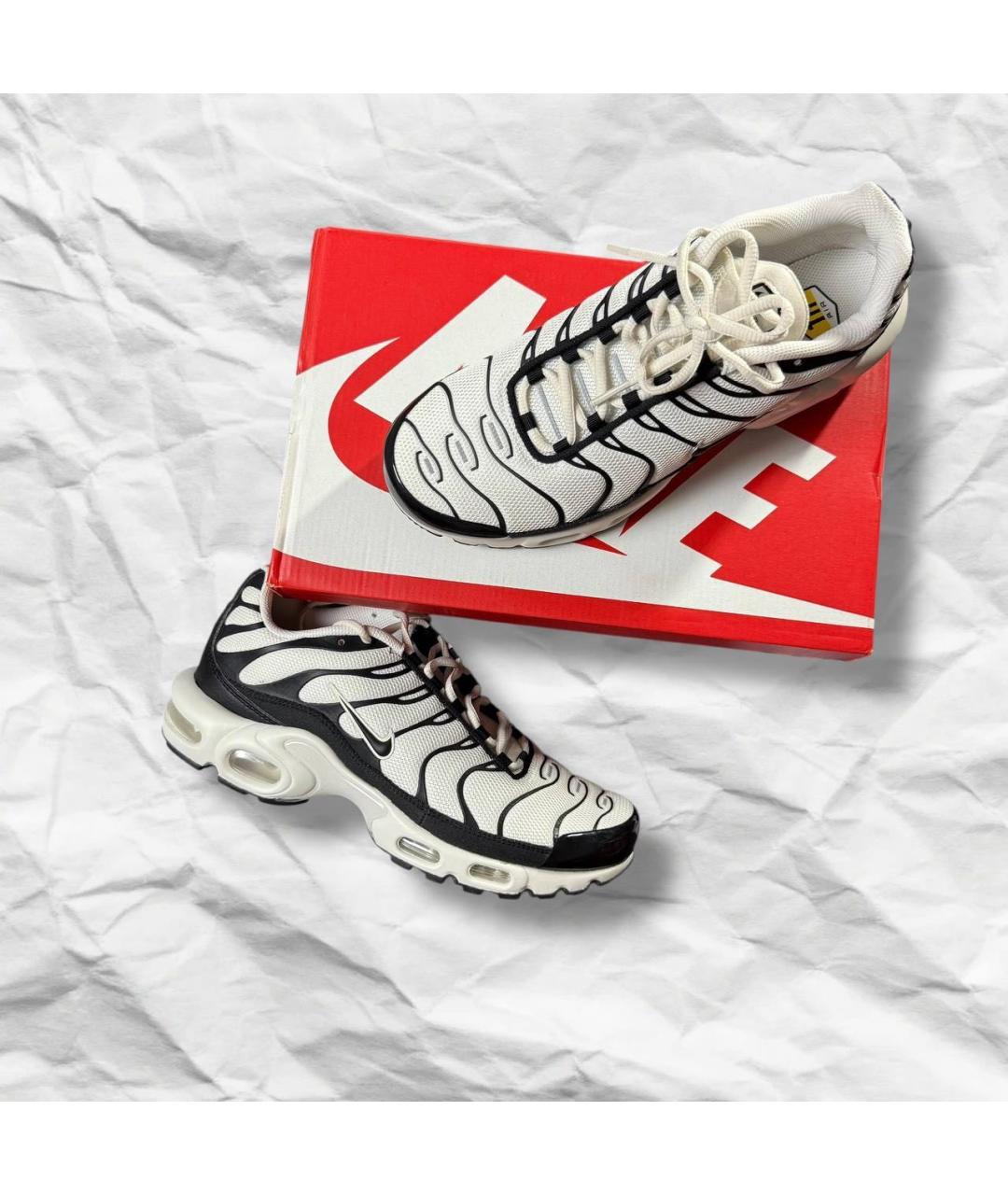 NIKE Белые кожаные низкие кроссовки / кеды, фото 3