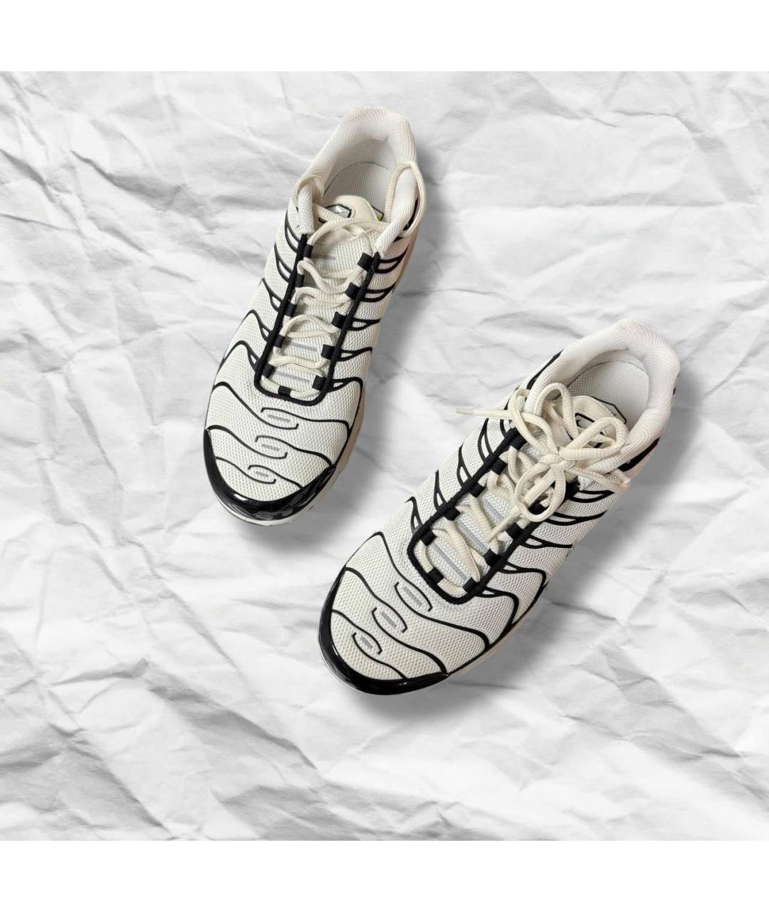 NIKE Белые кожаные низкие кроссовки / кеды, фото 4