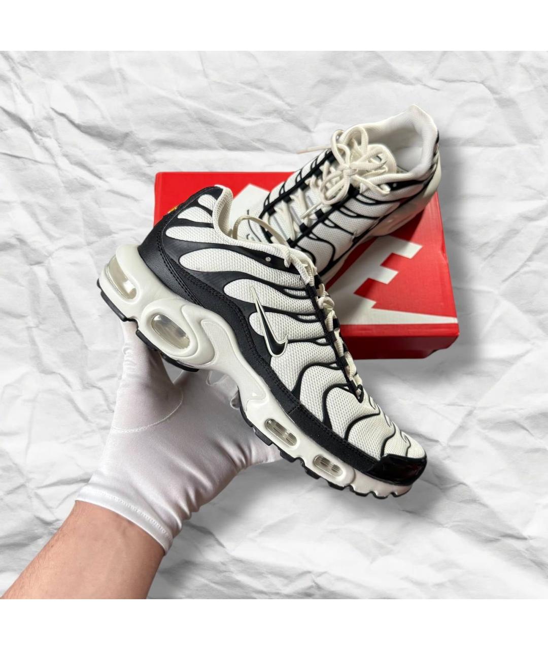 NIKE Белые кожаные низкие кроссовки / кеды, фото 9