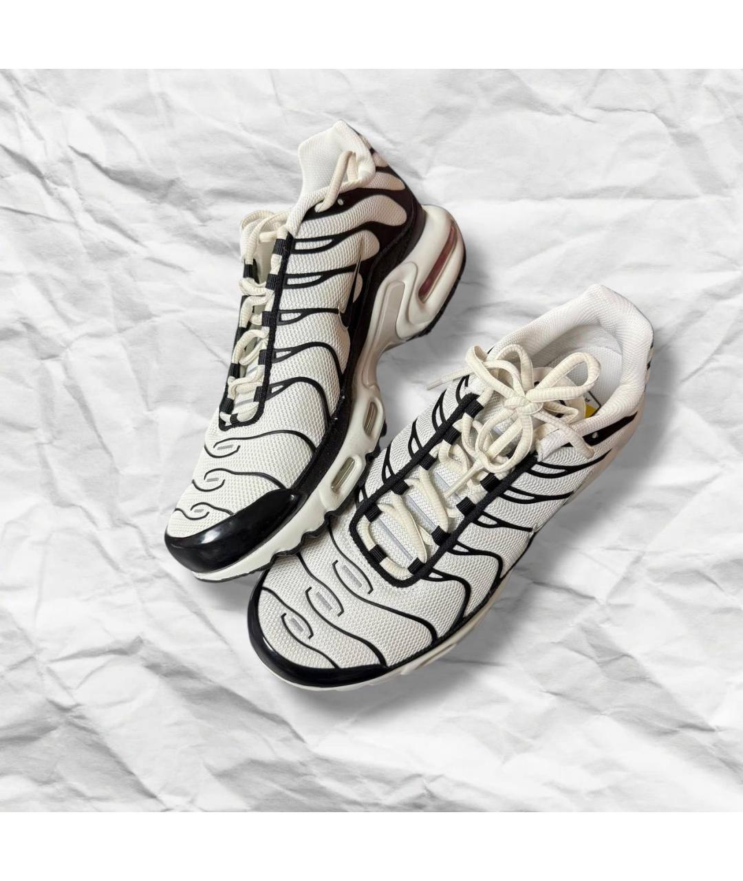 NIKE Белые кожаные низкие кроссовки / кеды, фото 5