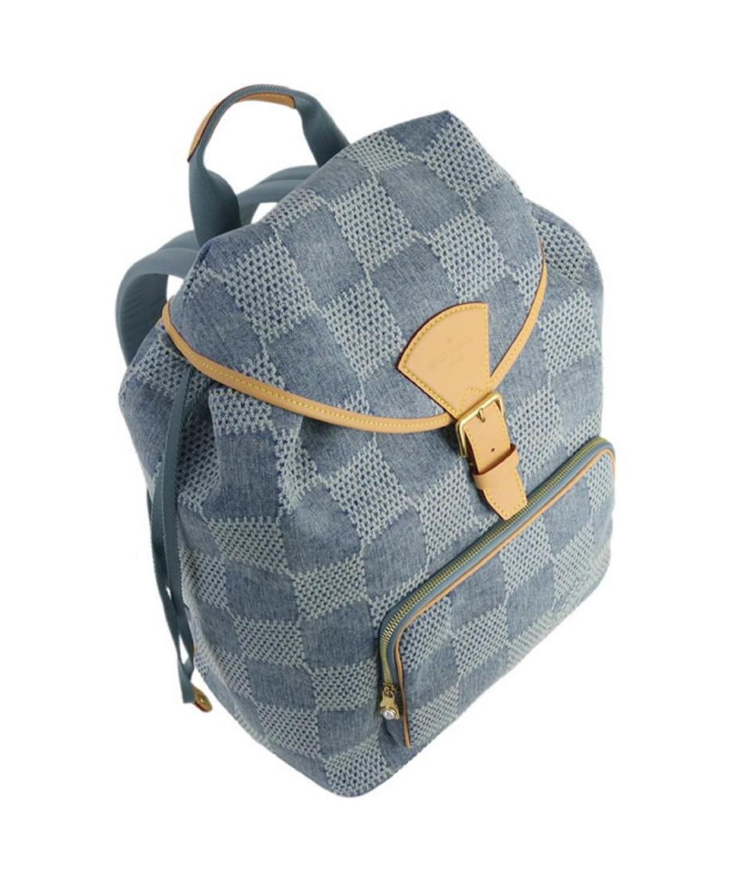 LOUIS VUITTON Голубой рюкзак, фото 4