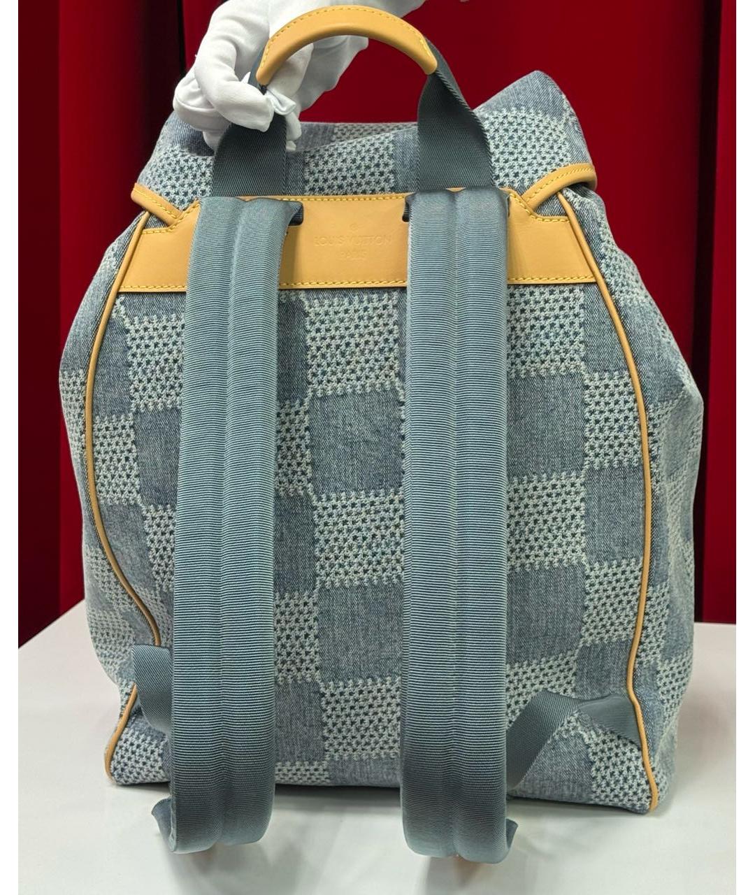 LOUIS VUITTON Голубой рюкзак, фото 8