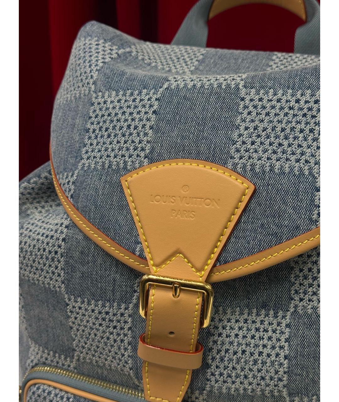 LOUIS VUITTON Голубой рюкзак, фото 6
