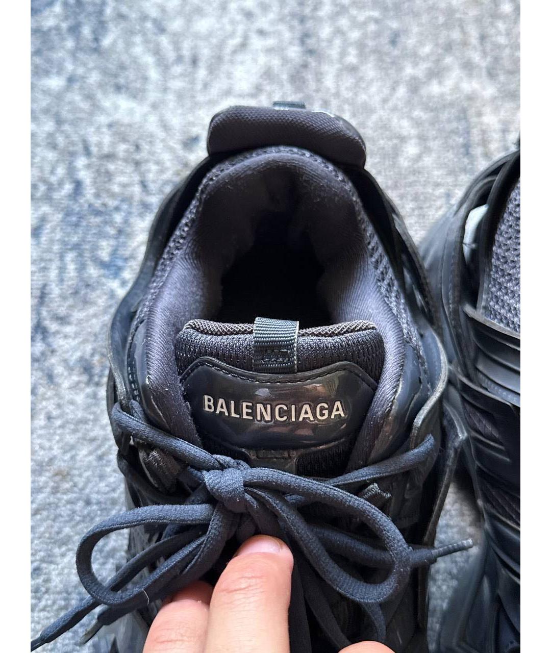 BALENCIAGA Темно-синие низкие кроссовки / кеды, фото 3