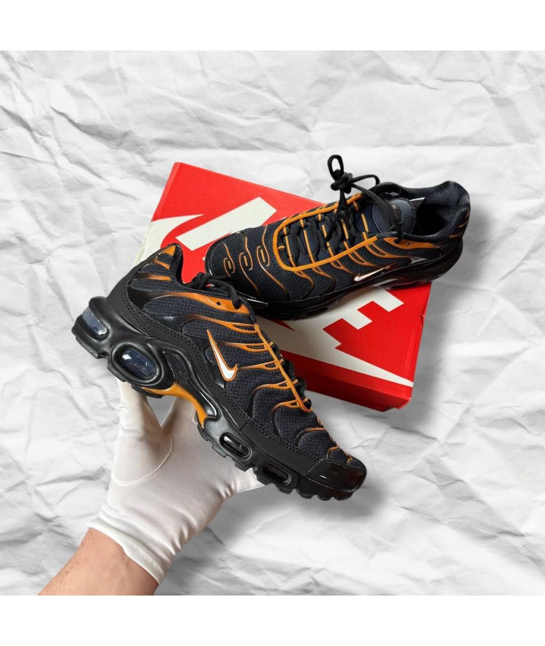 NIKE Черные кожаные высокие кроссовки / кеды, фото 3