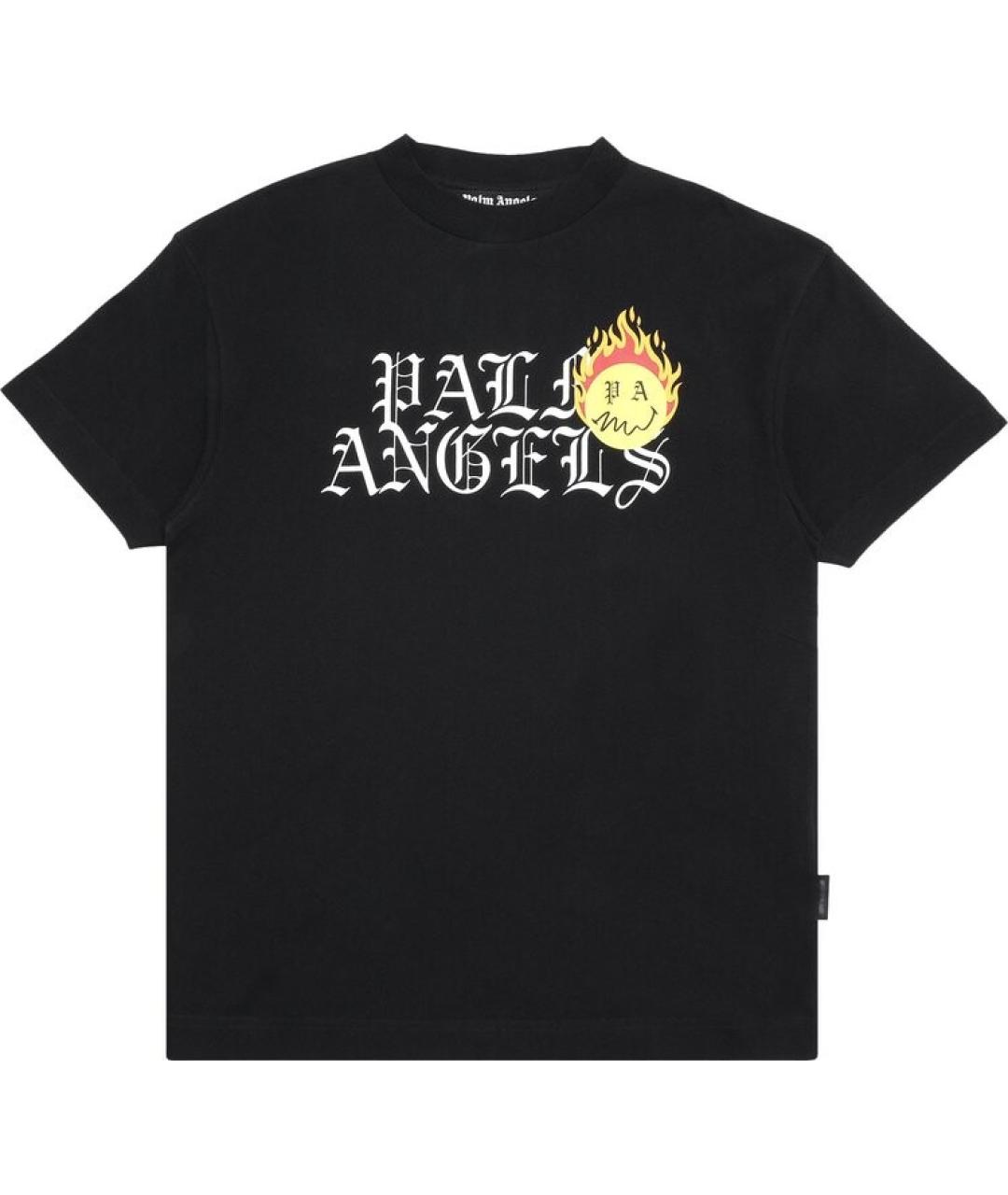 PALM ANGELS Черная хлопковая футболка, фото 1