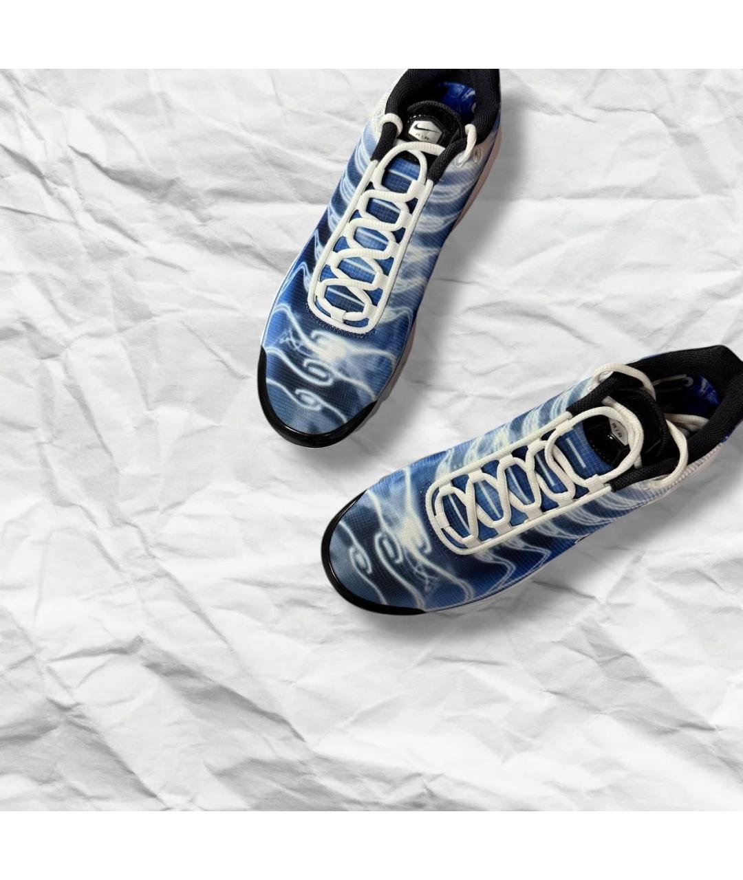 NIKE Синие кожаные низкие кроссовки / кеды, фото 8