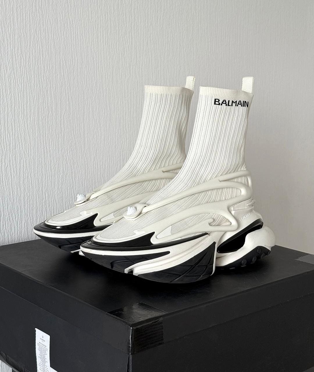 BALMAIN Белые кроссовки, фото 2