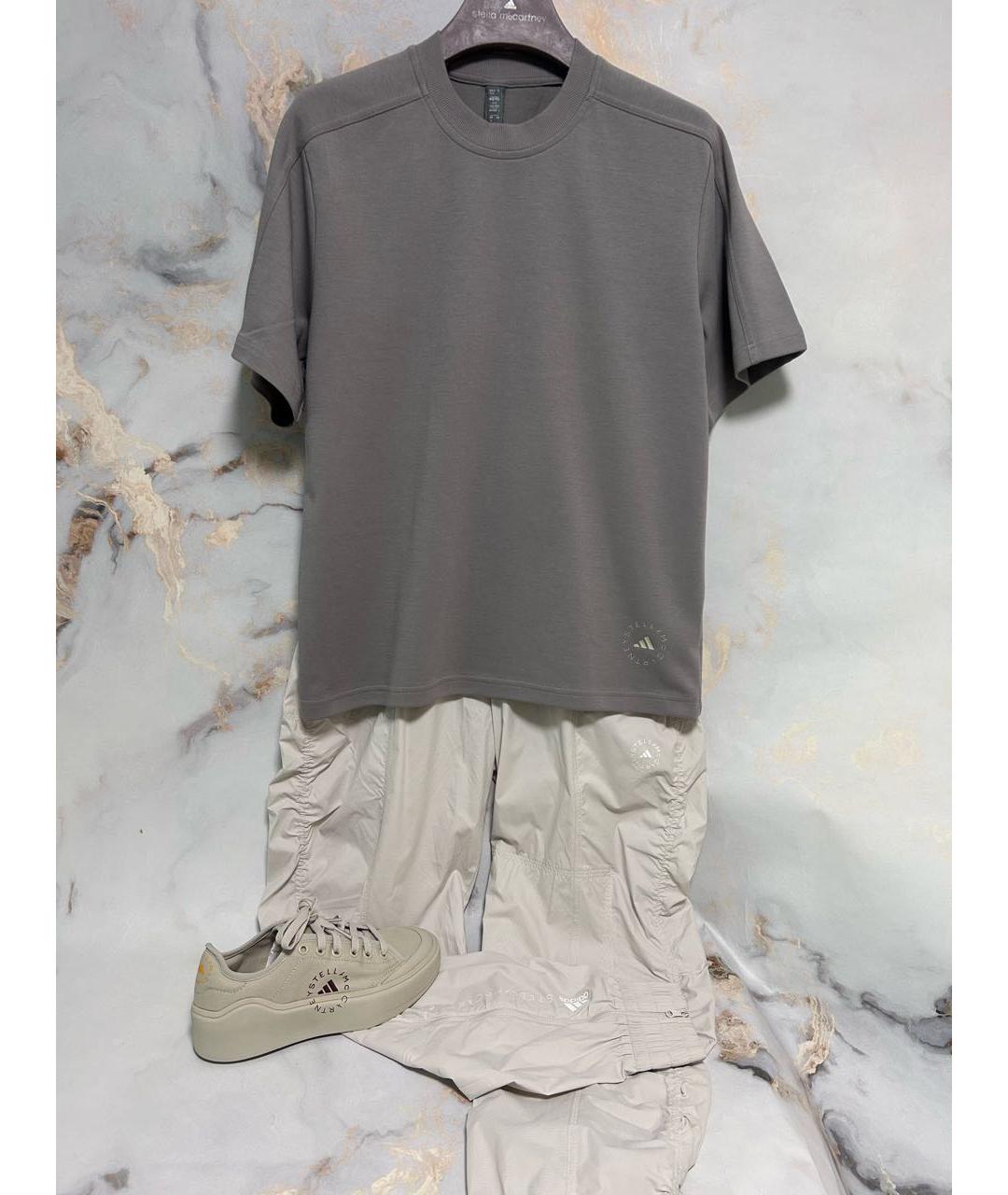 ADIDAS BY STELLA MCCARTNEY Бежевые прямые брюки, фото 3