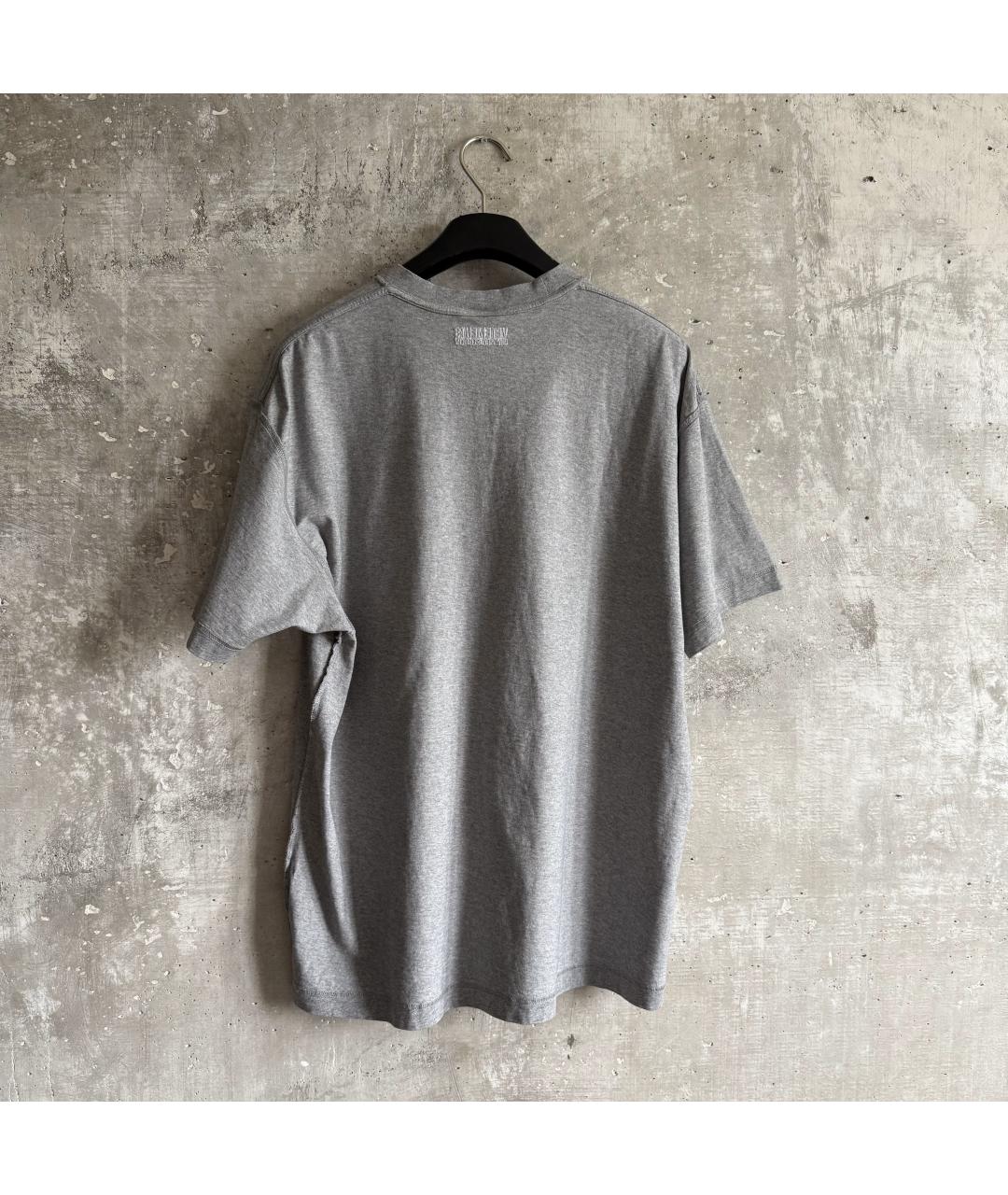 VETEMENTS Серая хлопковая футболка, фото 2