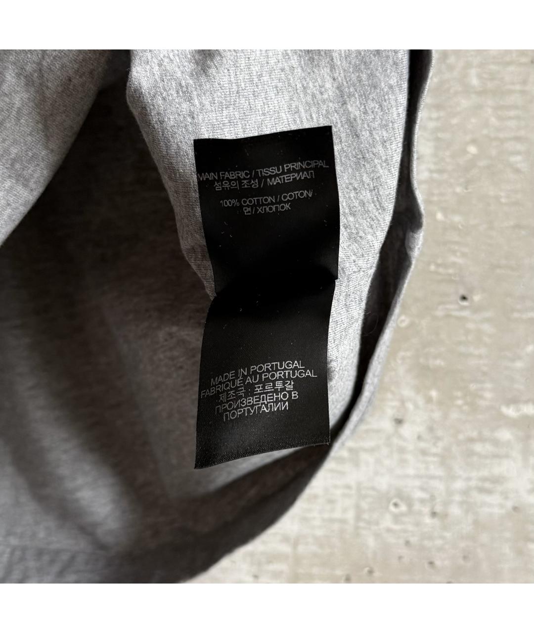 VETEMENTS Серая хлопковая футболка, фото 9