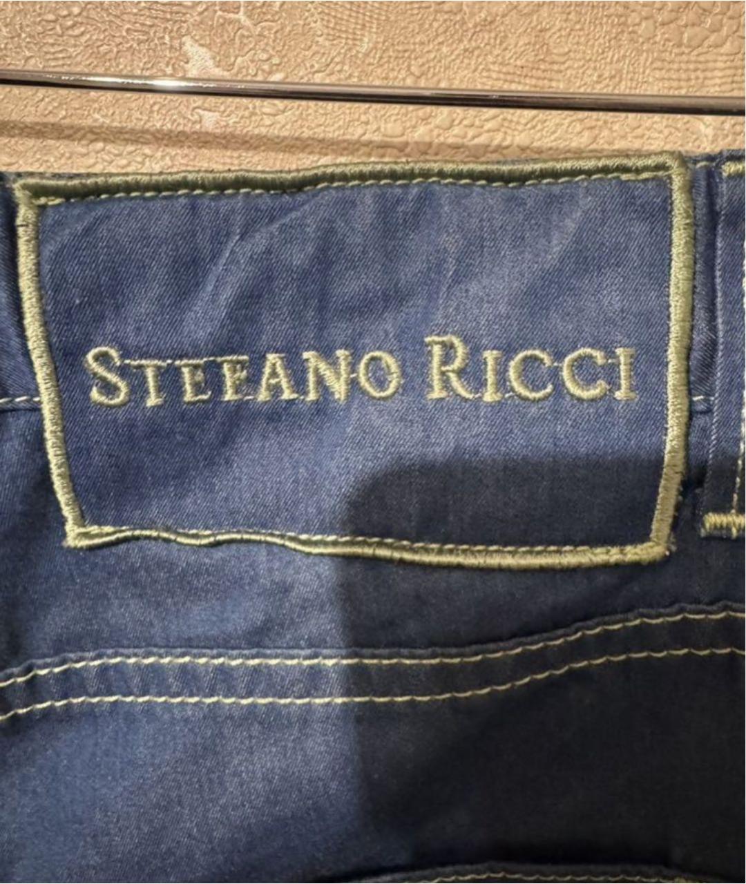 STEFANO RICCI Синие хлопковые шорты, фото 3