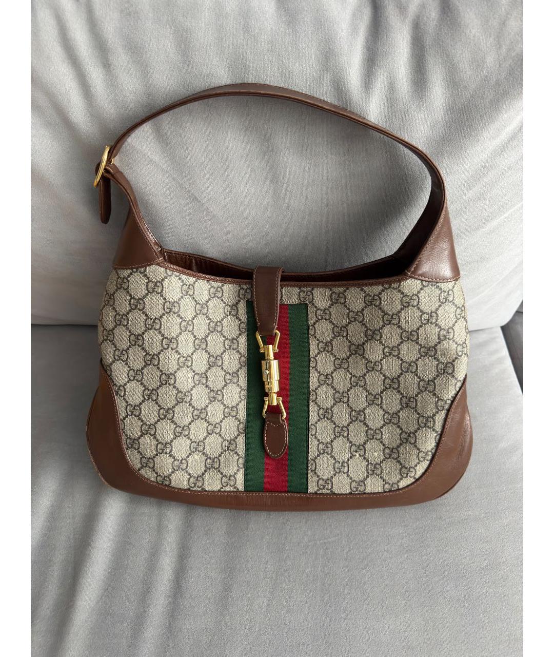 GUCCI Коричневая сумка с короткими ручками, фото 2