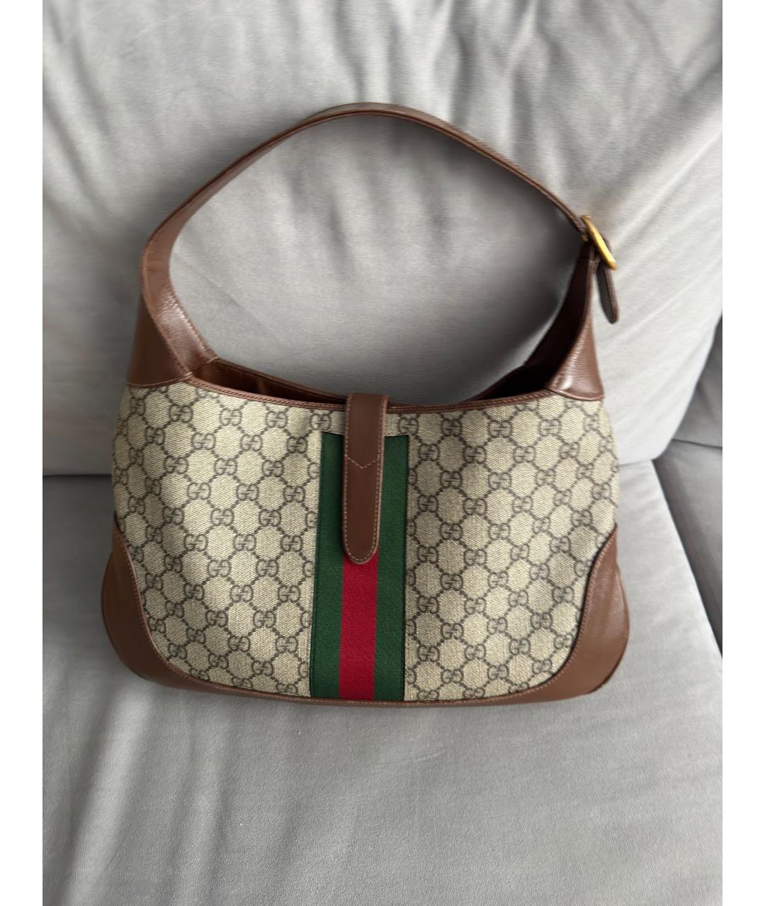 GUCCI Коричневая сумка с короткими ручками, фото 3