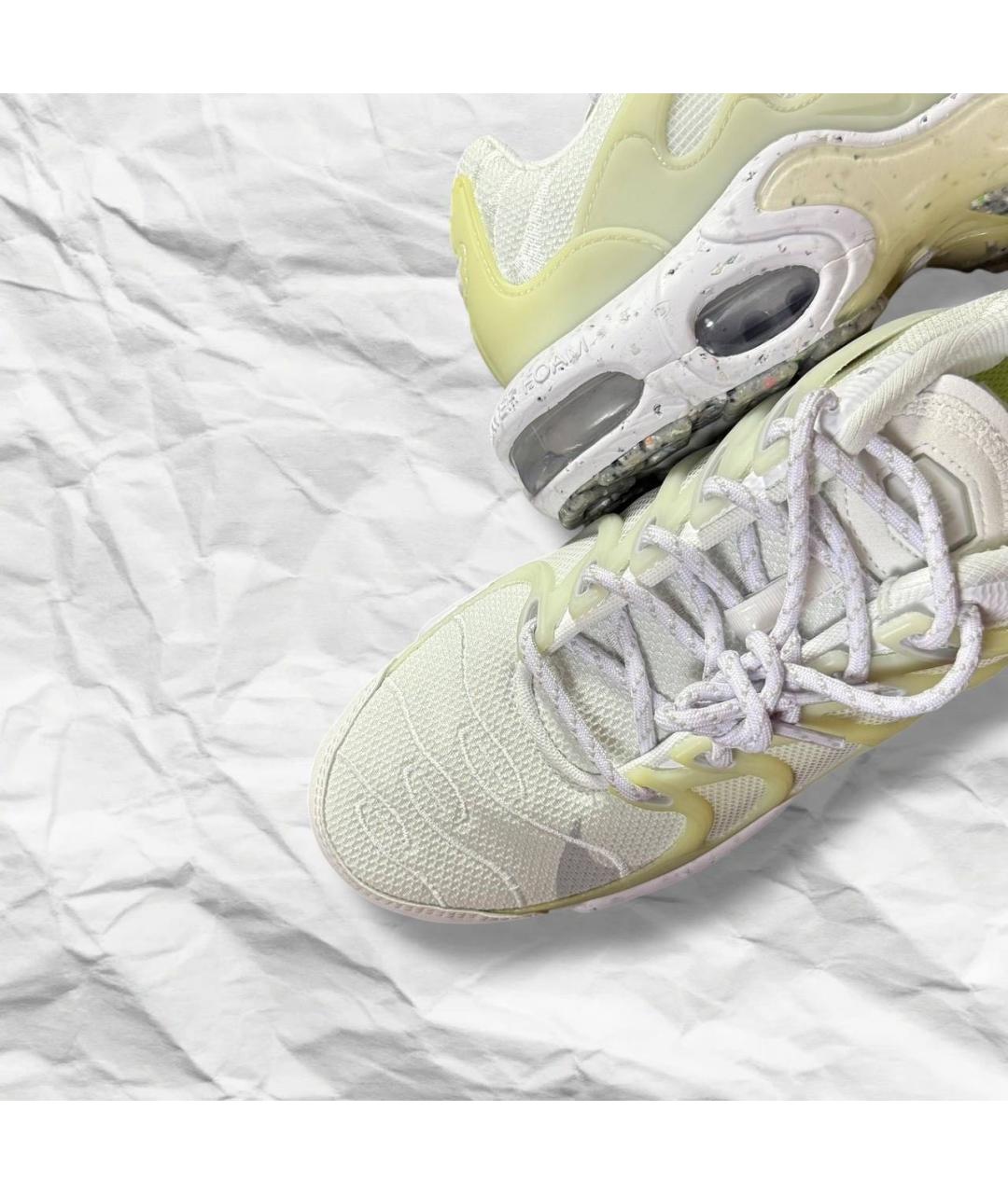 NIKE Бежевые кожаные низкие кроссовки / кеды, фото 7