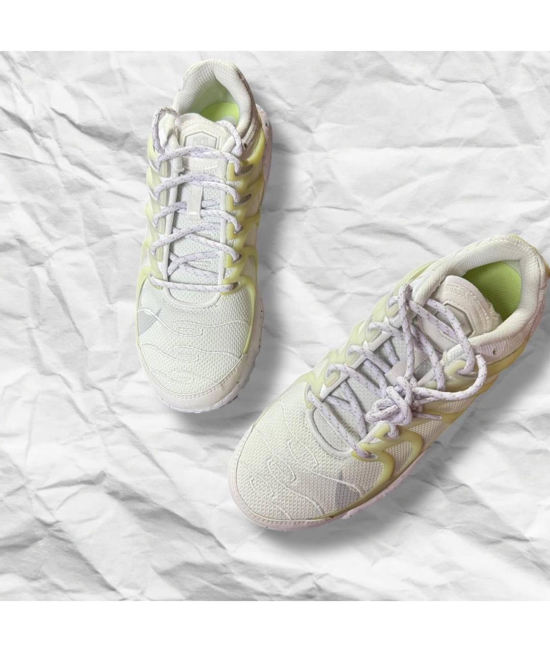 NIKE Бежевые кожаные низкие кроссовки / кеды, фото 8