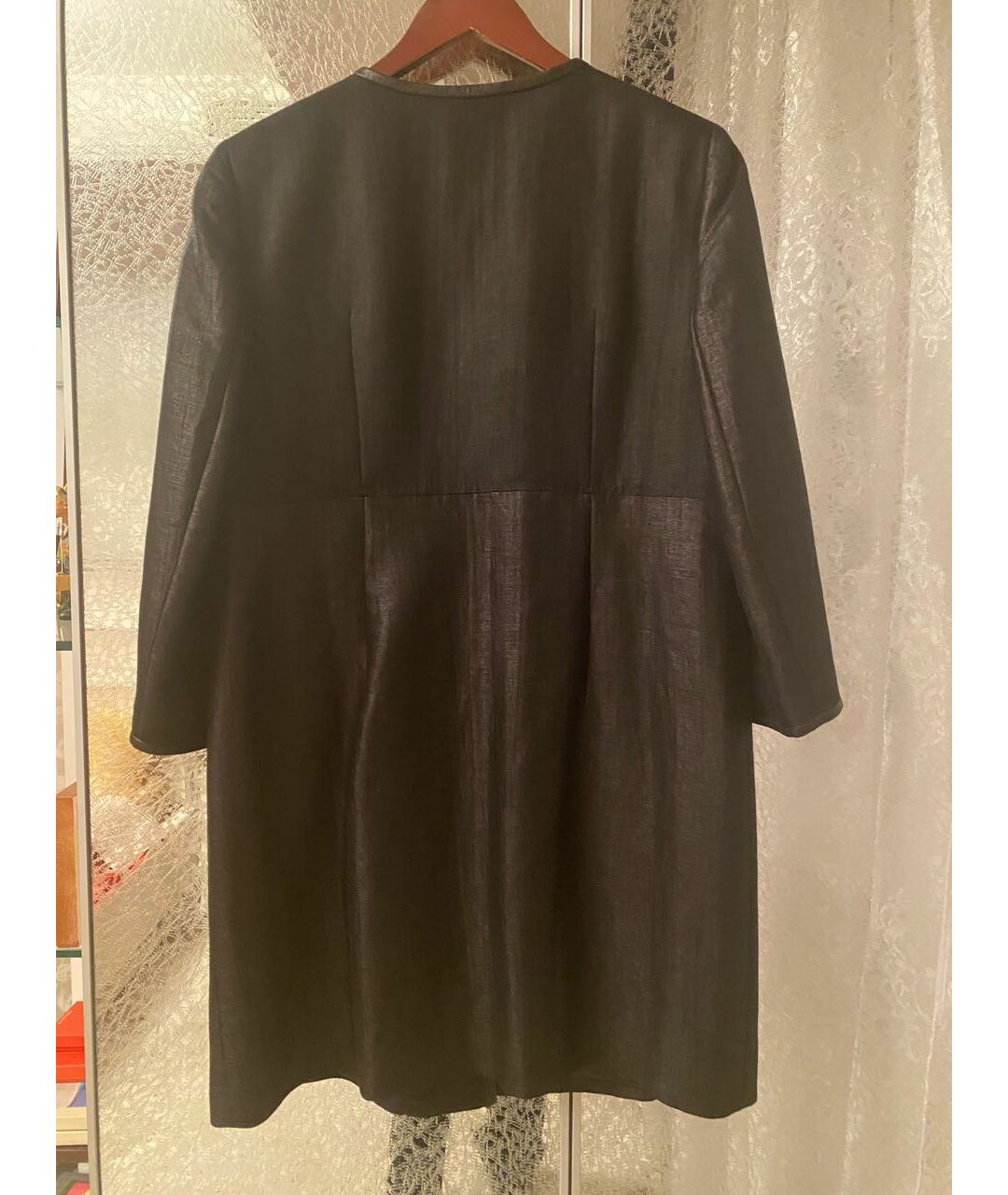 ELIE TAHARI Черный кожаный жакет/пиджак, фото 2