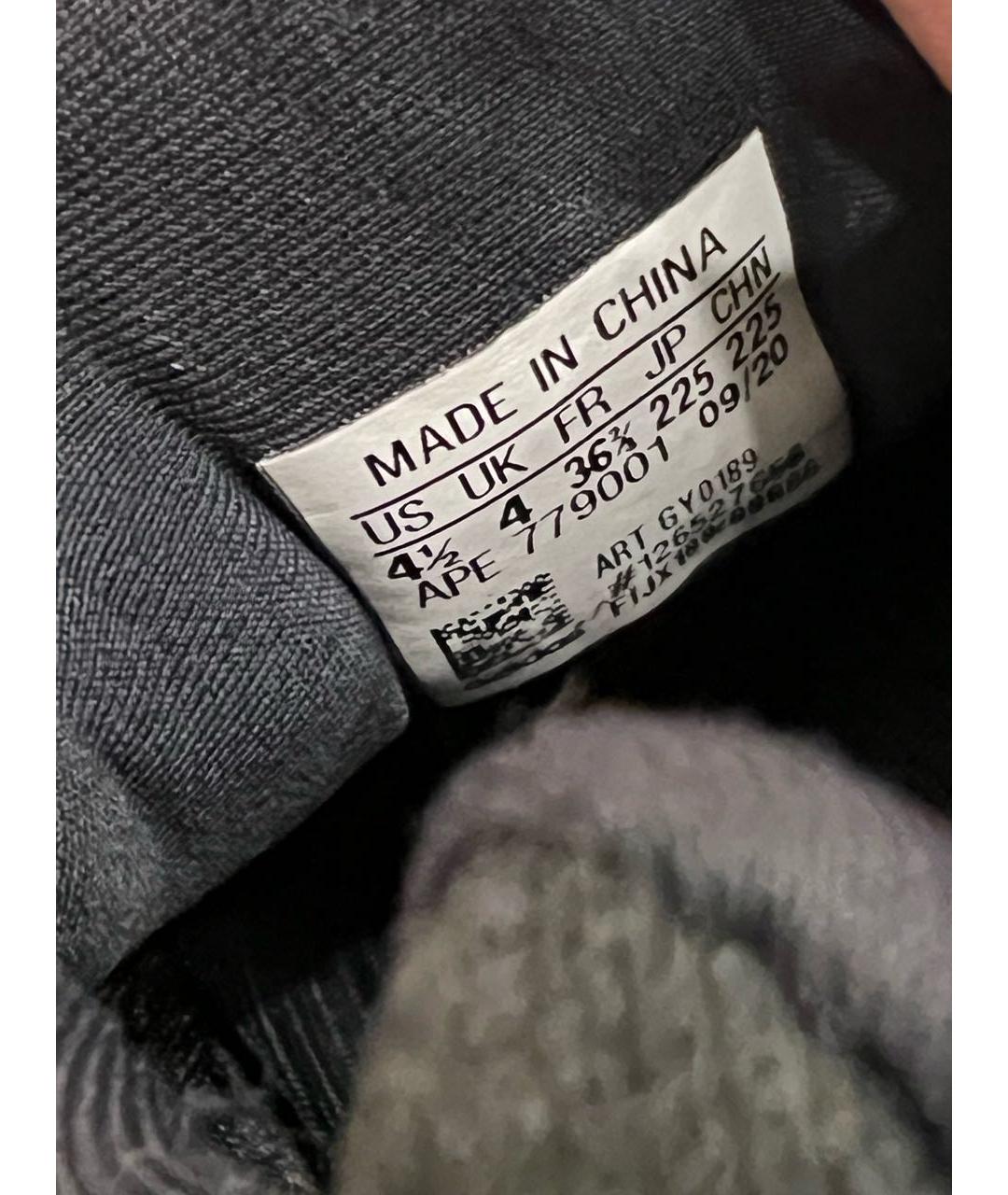 ADIDAS YEEZY Черные текстильные кроссовки, фото 5