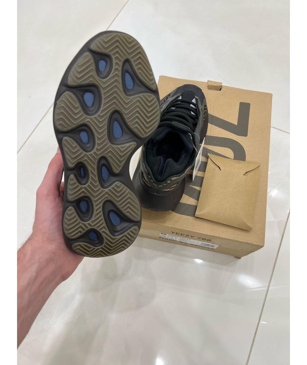 ADIDAS YEEZY Черные текстильные кроссовки, фото 7
