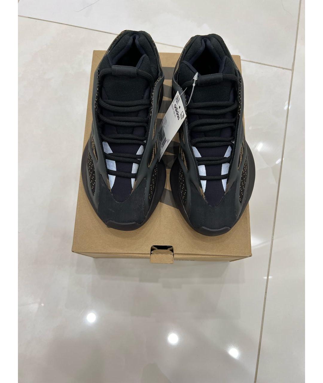 ADIDAS YEEZY Черные текстильные кроссовки, фото 2