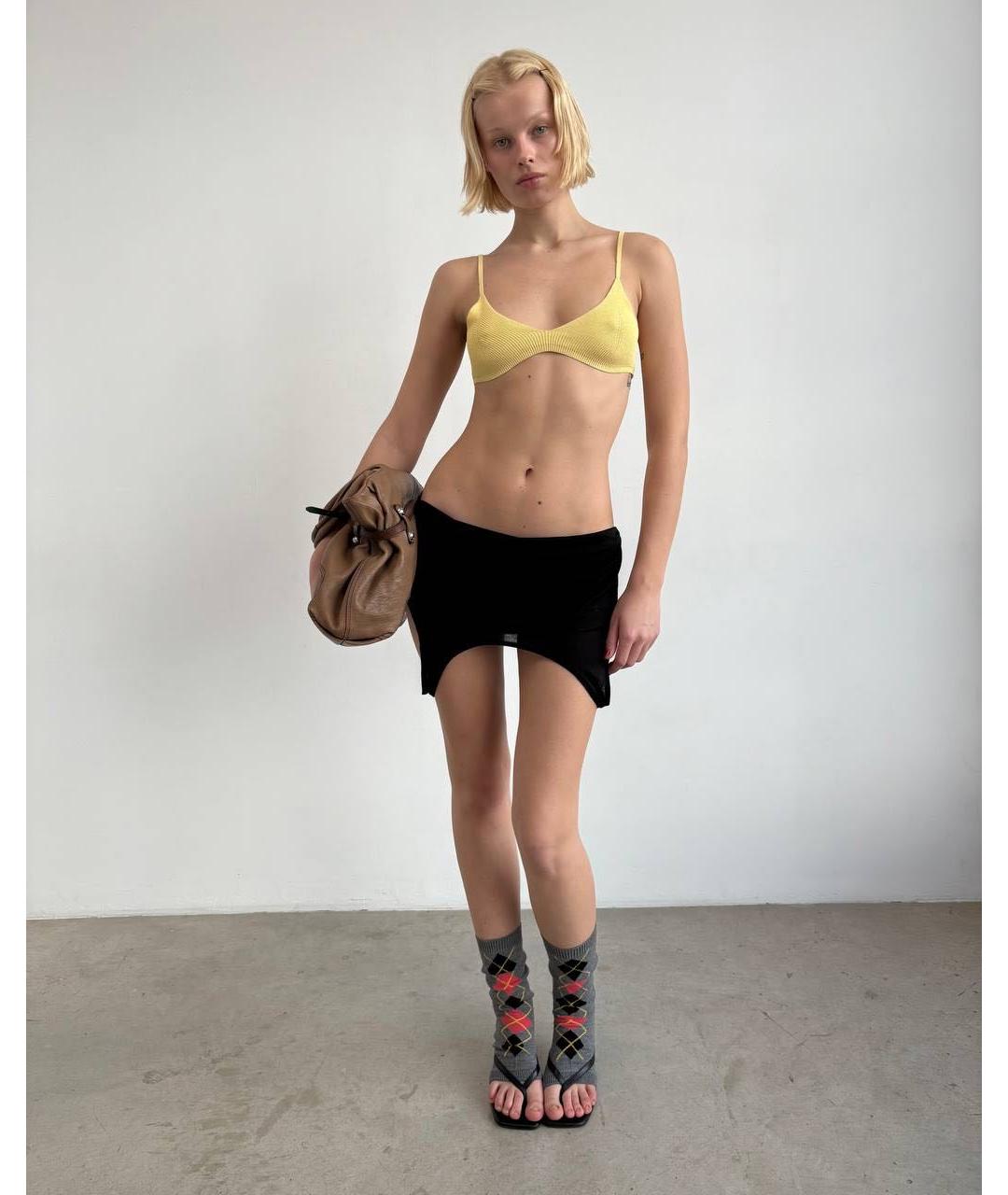 JACQUEMUS Желтая майка, фото 3