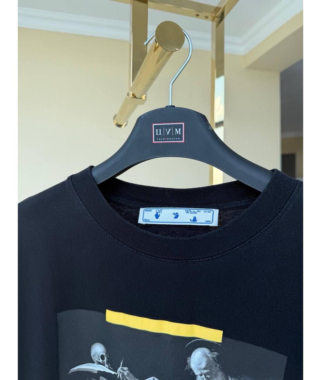 OFF-WHITE Черная футболка, фото 7