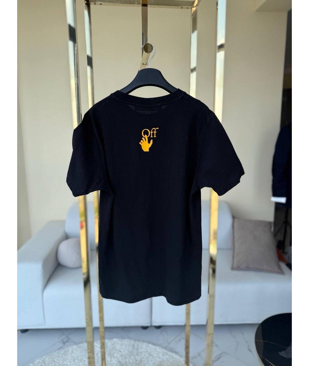 OFF-WHITE Черная футболка, фото 3