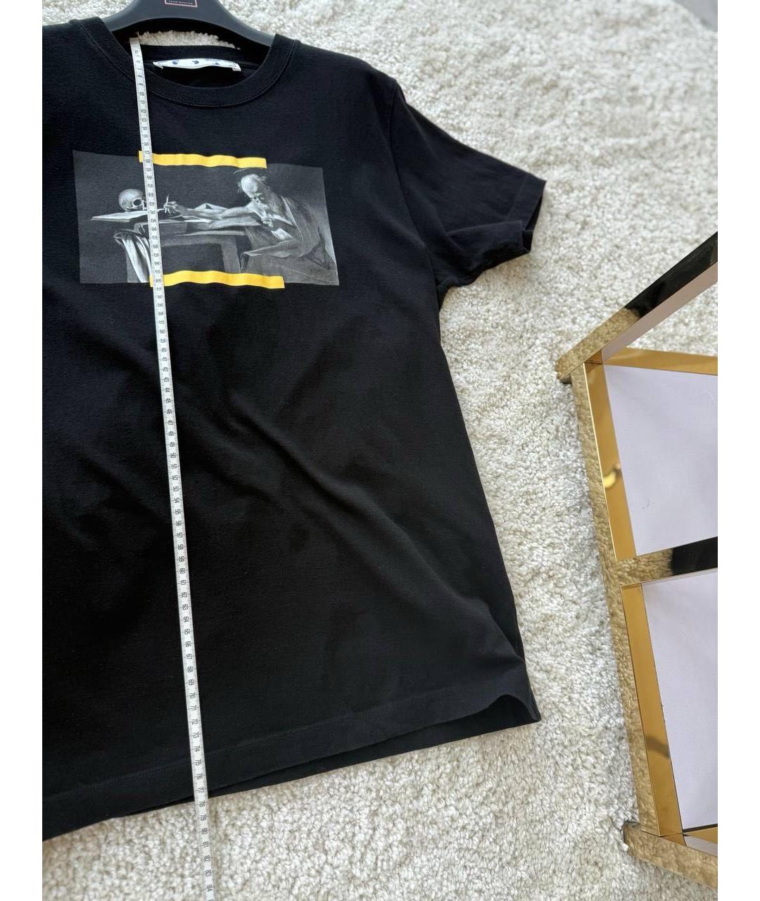 OFF-WHITE Черная футболка, фото 5