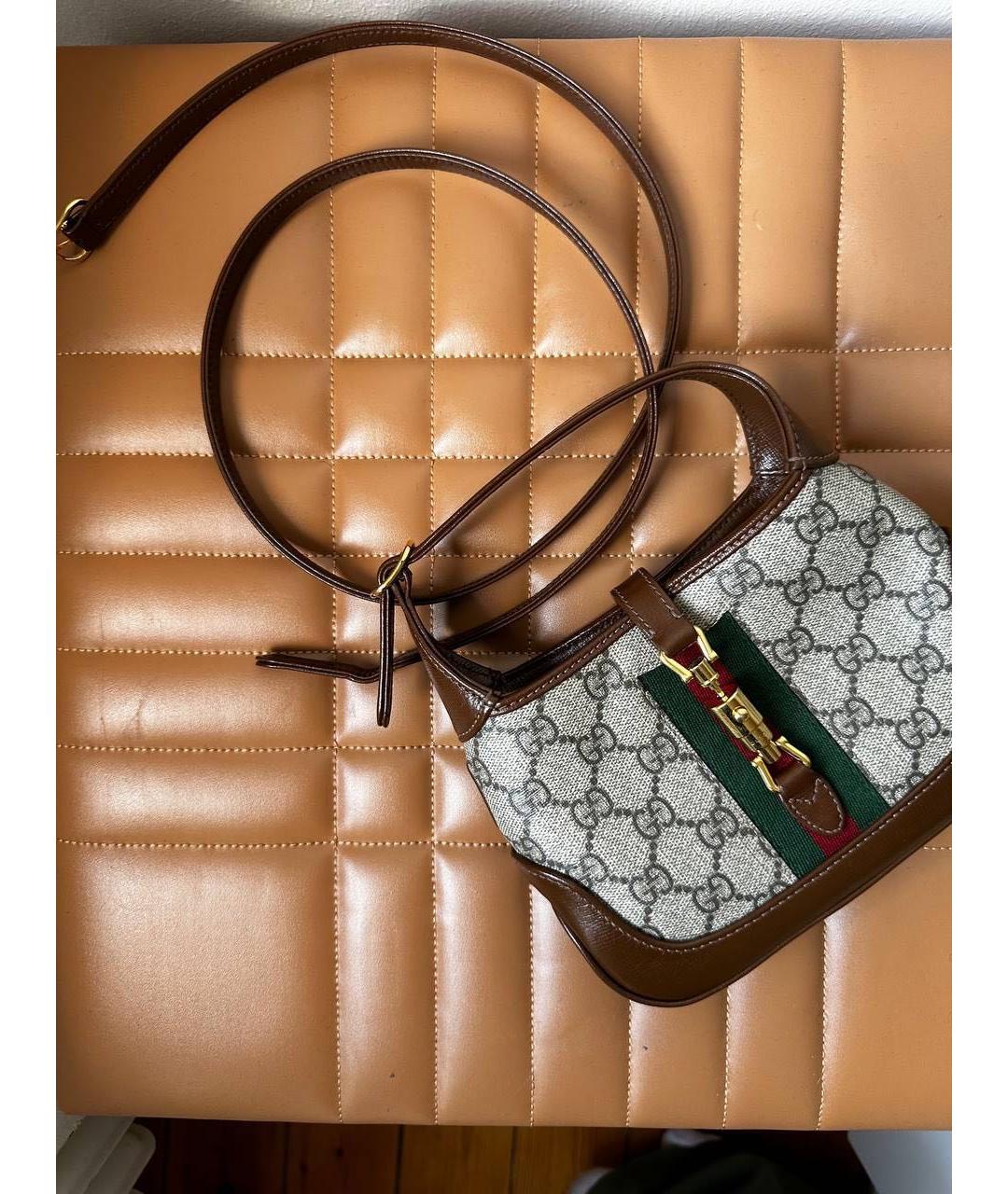 GUCCI Коричневая сумка с короткими ручками, фото 3