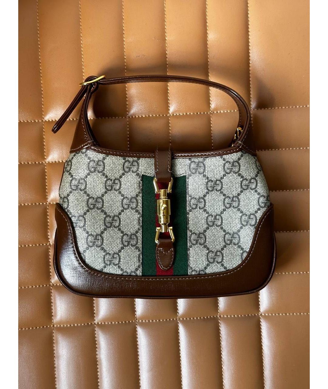 GUCCI Коричневая сумка с короткими ручками, фото 2