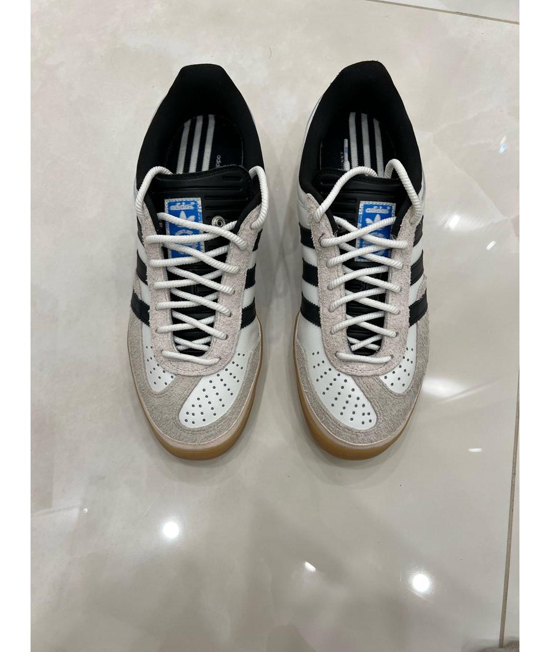 ADIDAS Белые кожаные низкие кроссовки / кеды, фото 2
