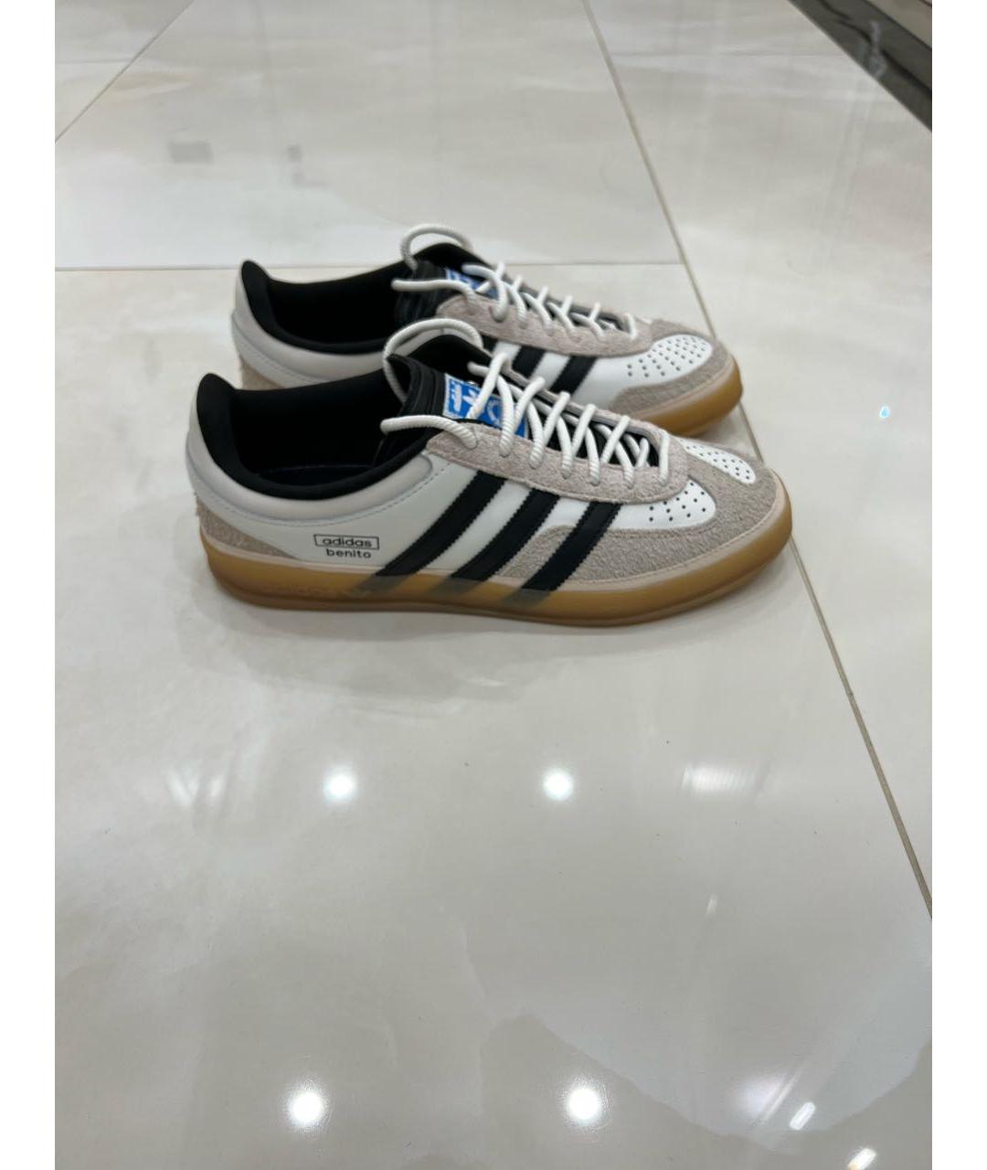 ADIDAS Белые кожаные низкие кроссовки / кеды, фото 9