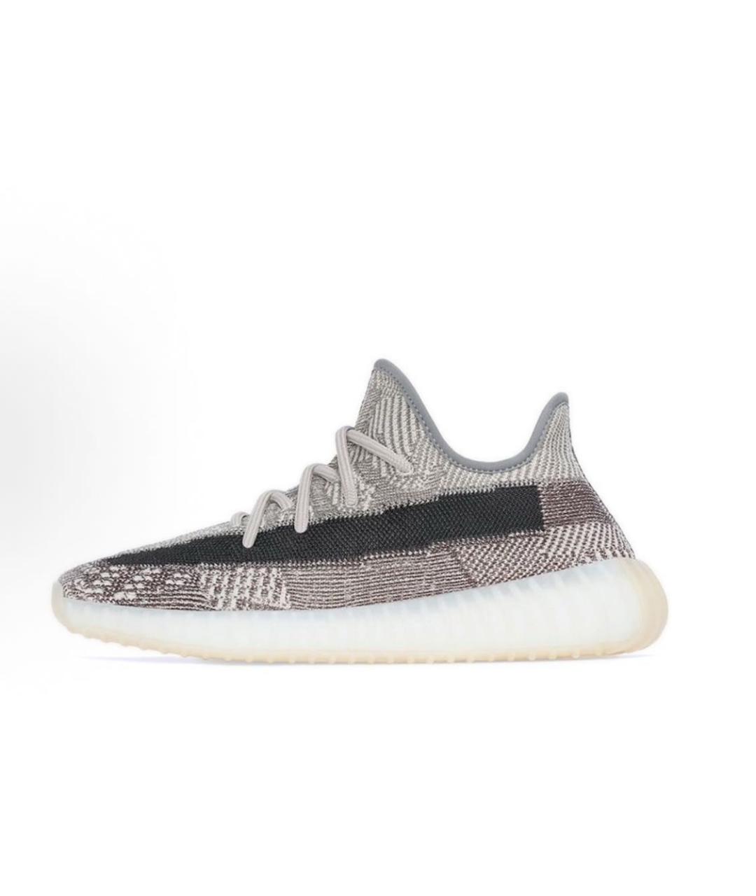ADIDAS YEEZY Бежевые текстильные низкие кроссовки / кеды, фото 7