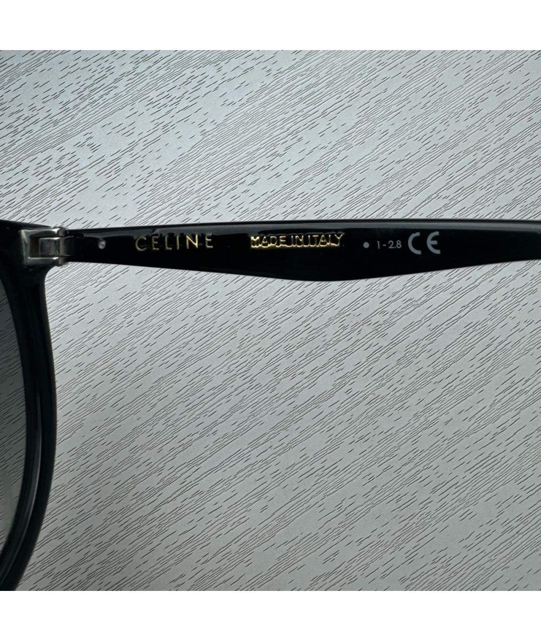 CELINE Черные пластиковые солнцезащитные очки, фото 3