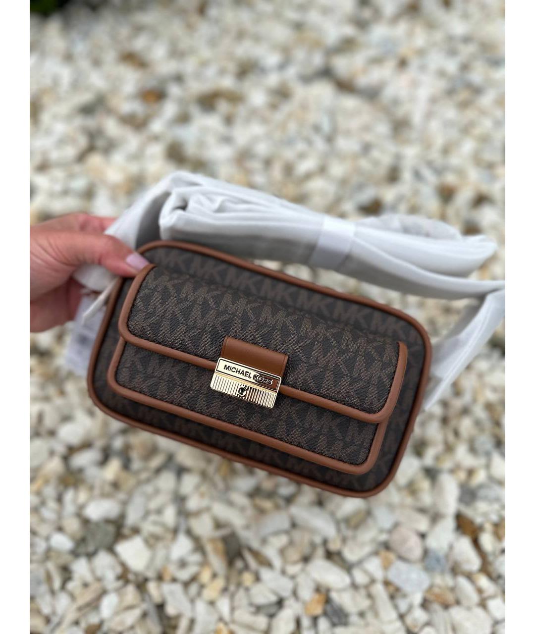 MICHAEL KORS Коричневая сумка через плечо, фото 7