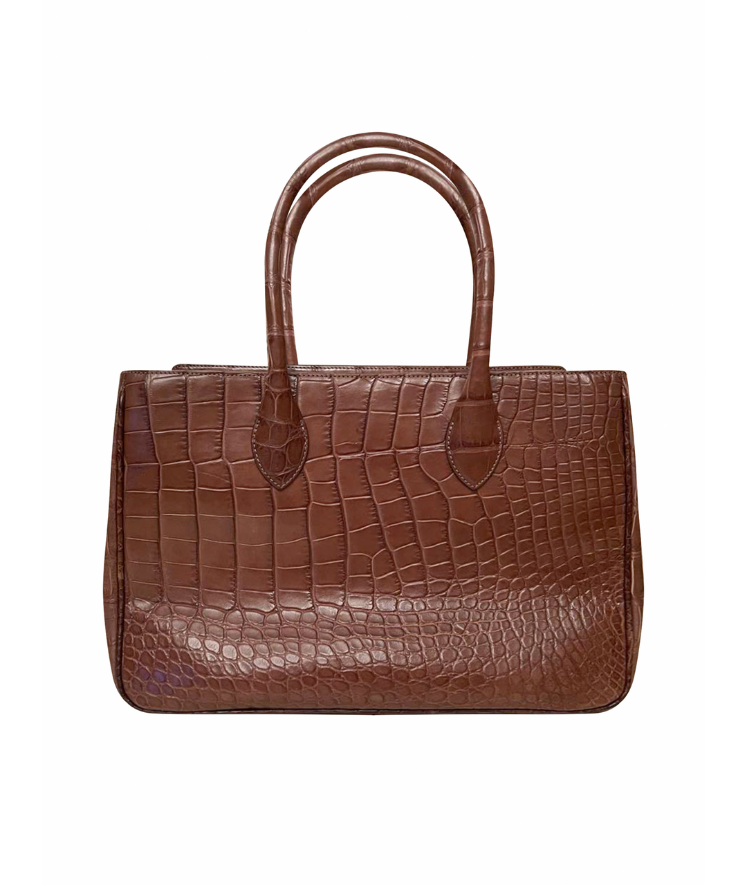 TARDINI Коричневая сумка тоут из экзотической кожи, фото 1