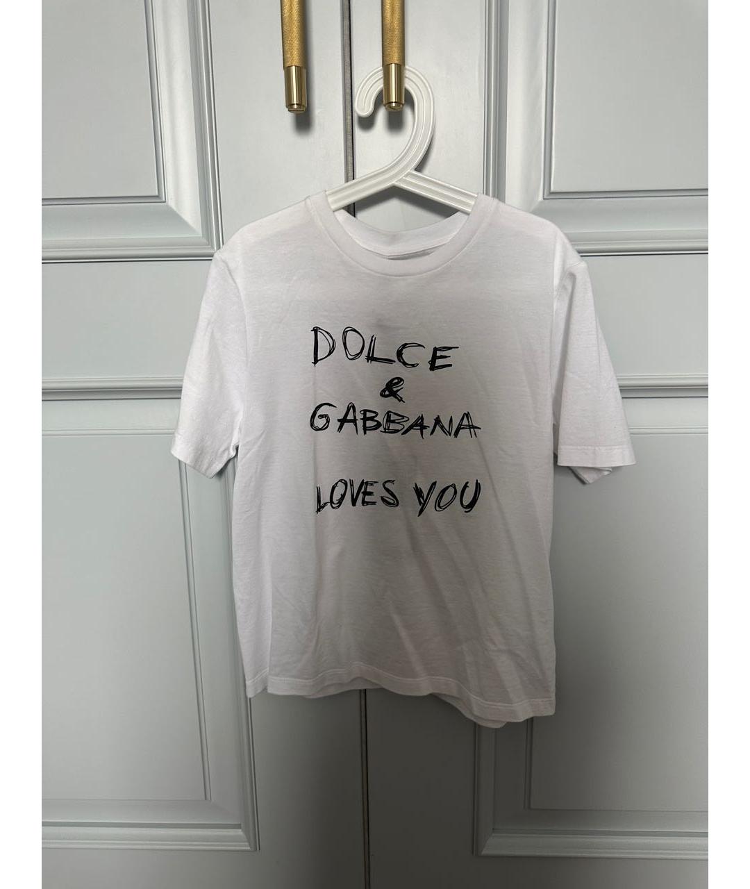 DOLCE&GABBANA Белый хлопковый детская футболка / топ, фото 2