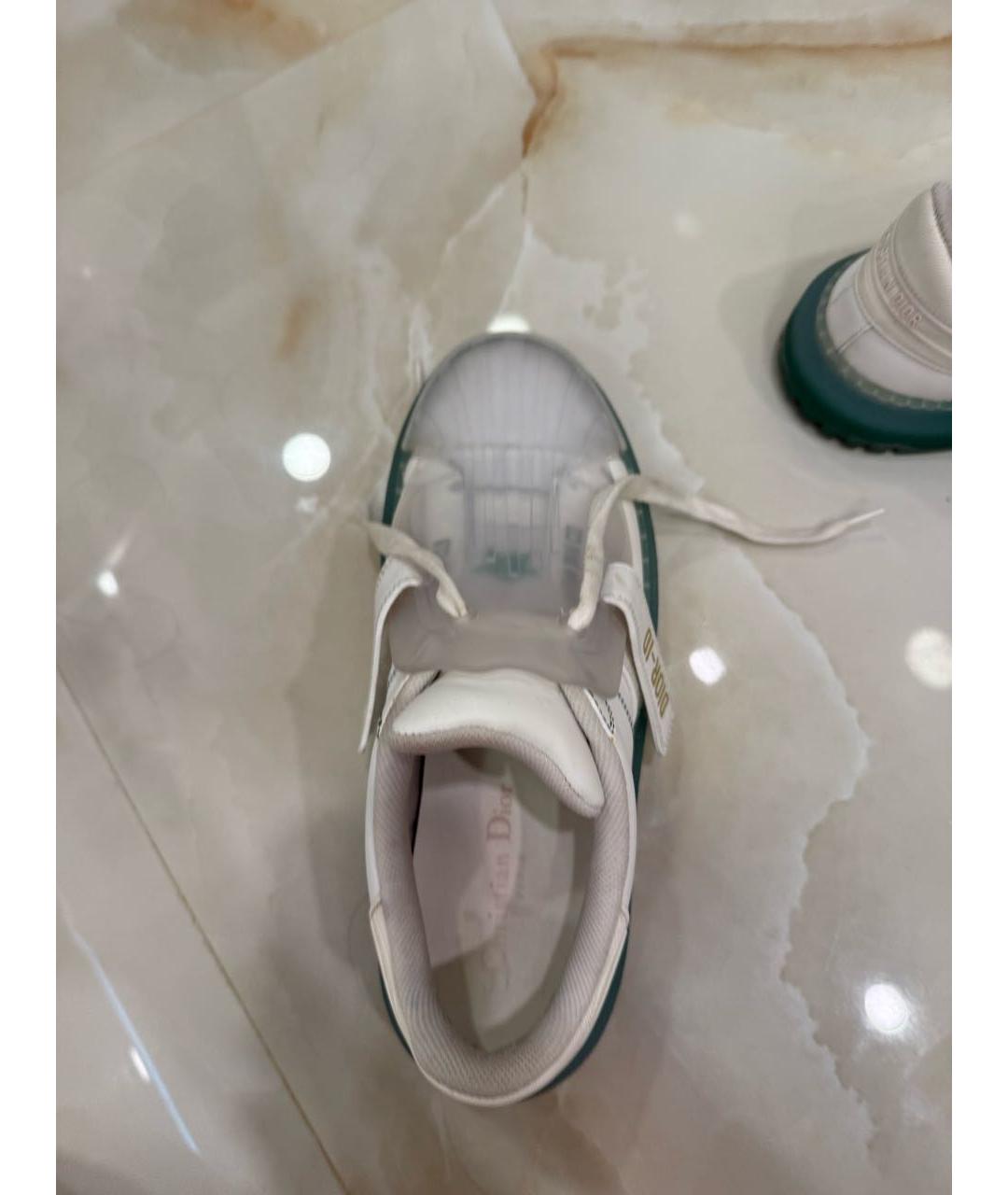 CHRISTIAN DIOR Белые кожаные кроссовки, фото 3