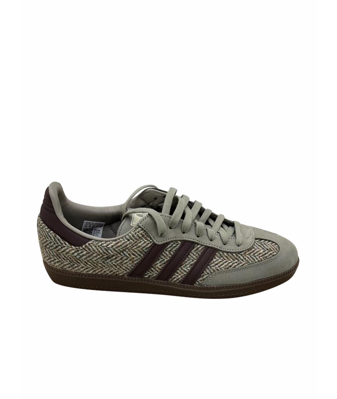 ADIDAS Антрацитовые низкие кроссовки / кеды, фото 1