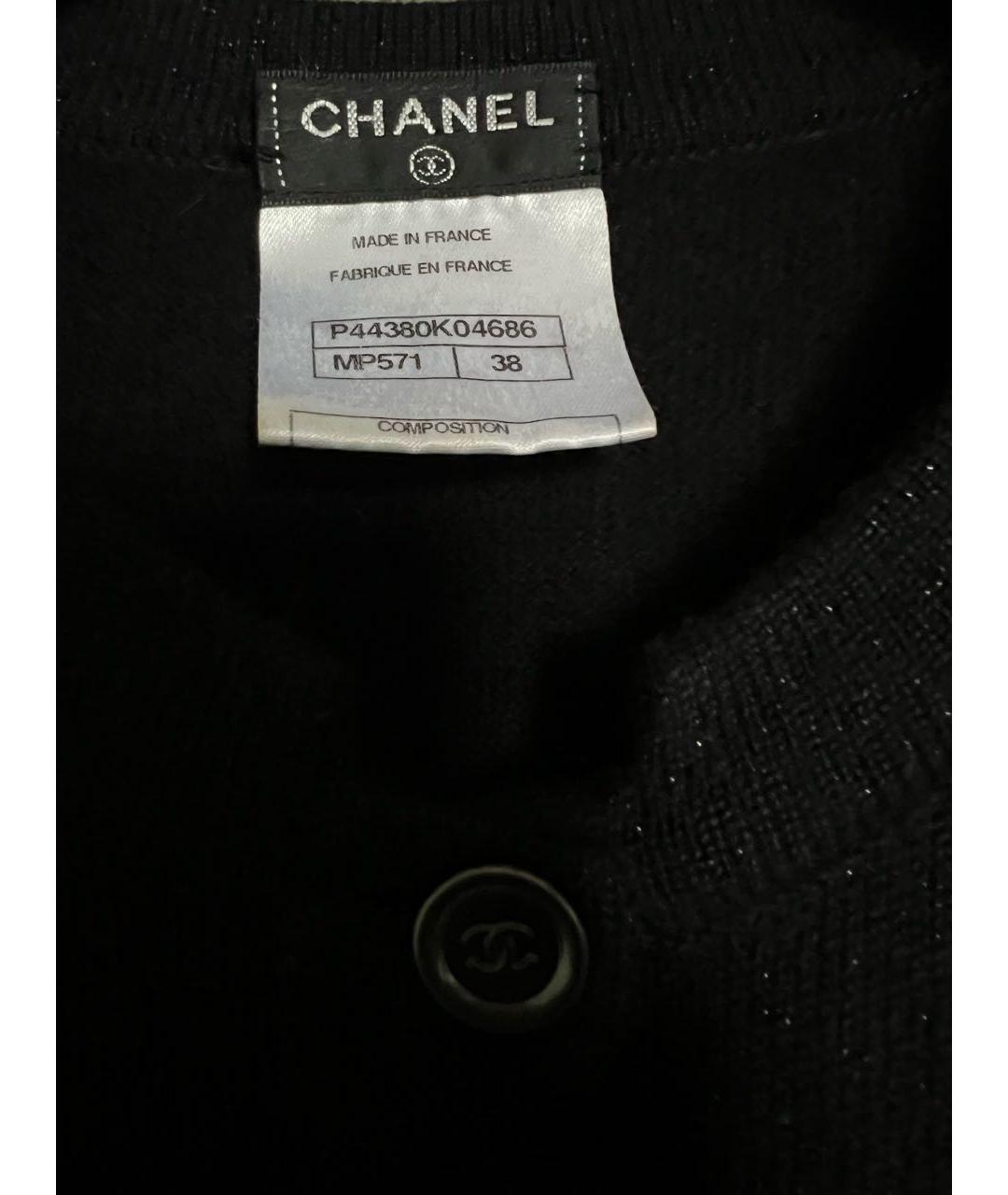 CHANEL Черный кашемировый джемпер / свитер, фото 3