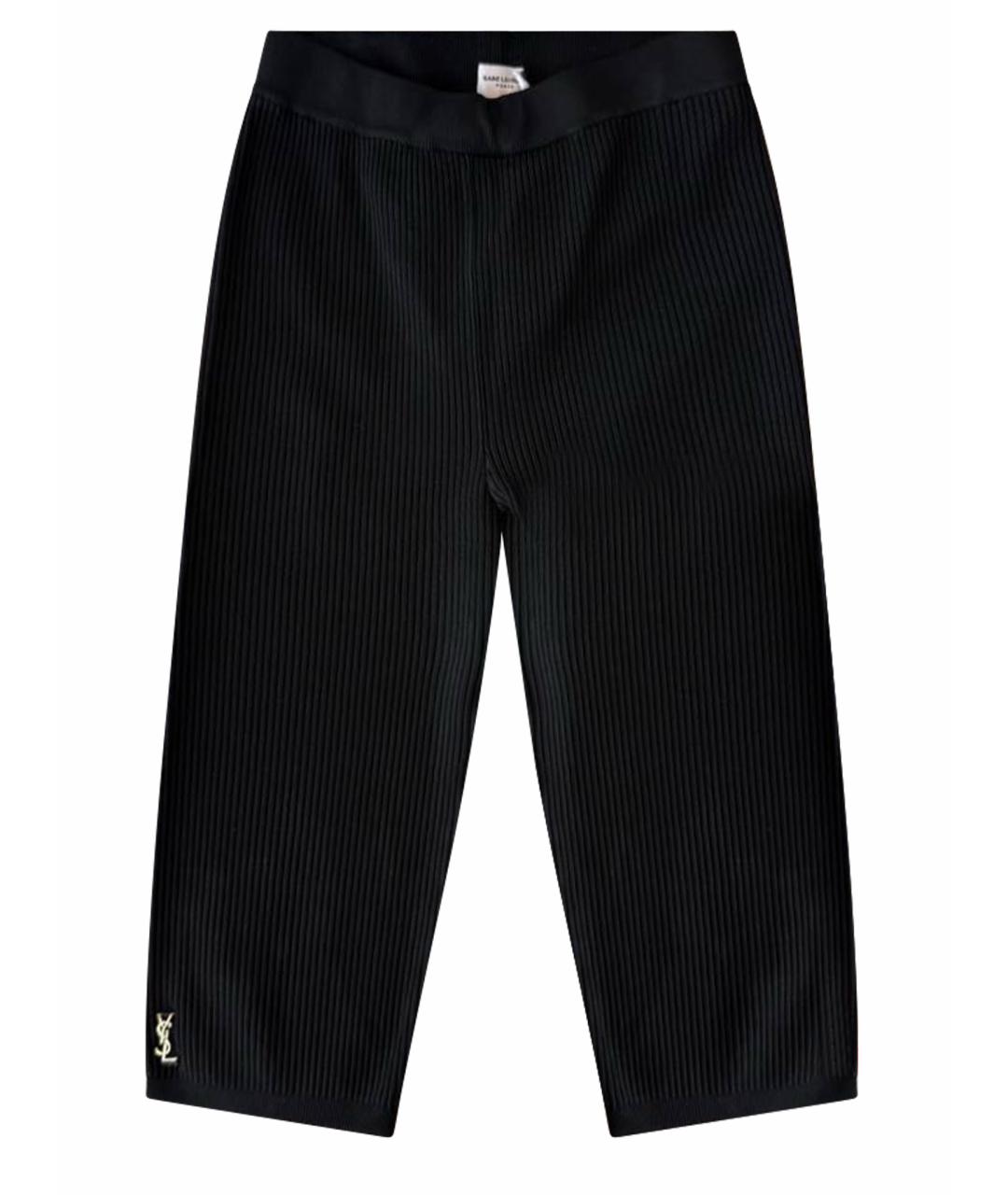 SAINT LAURENT Черные леггинсы и велосипедки, фото 1
